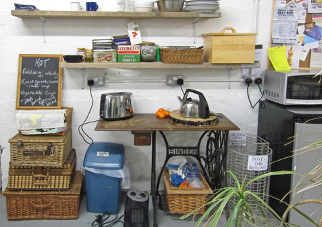 The most important area - the tea station!