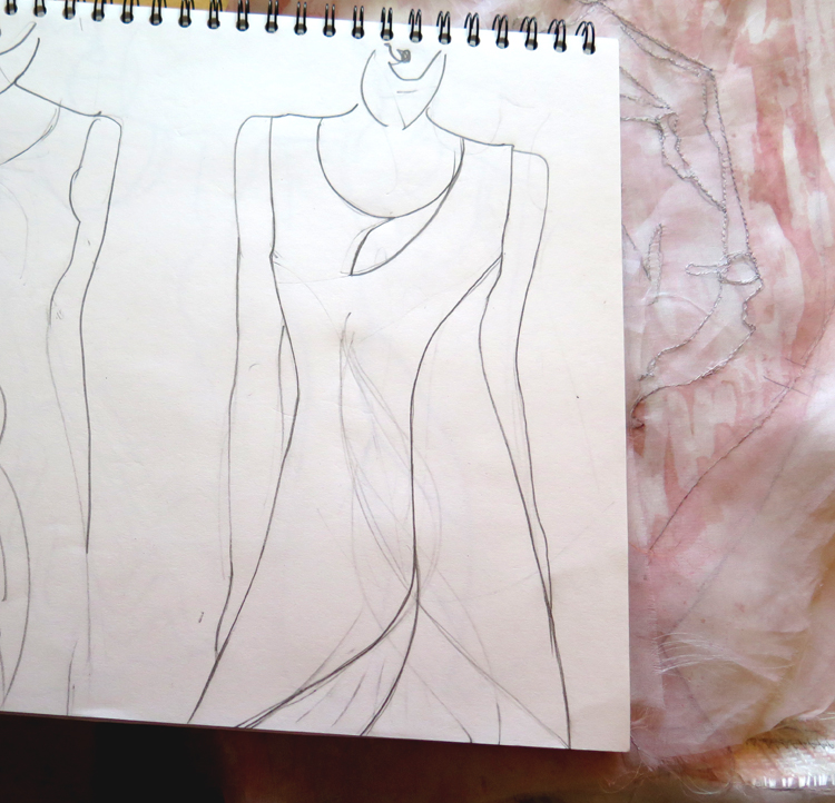 Finalising dress design