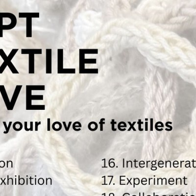 #SeptTextileLove25 prompts! 💛